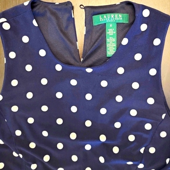 Ralph Lauren Belted Sleeveless Dress - Picture 7 of 8